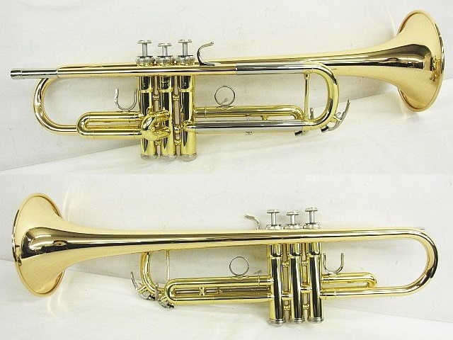 外観美品 ジャンク YAMAHA ヤマハ トランペット YTR4325G マウスピース 取扱説明書 クロス オイル ハードケース ★3011_2