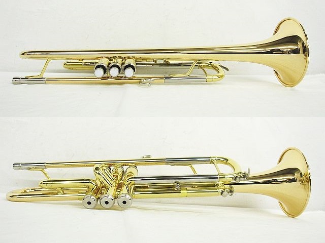 外観美品 ジャンク YAMAHA ヤマハ トランペット YTR4325G マウスピース 取扱説明書 クロス オイル ハードケース ★3011_3