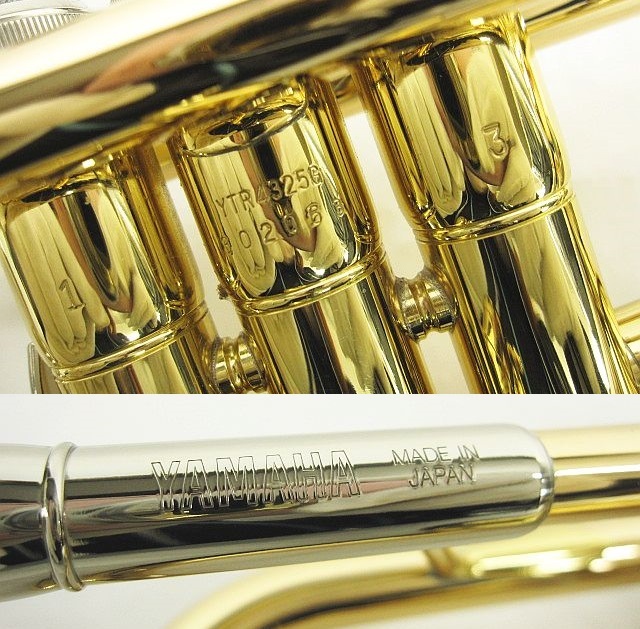 外観美品 ジャンク YAMAHA ヤマハ トランペット YTR4325G マウスピース 取扱説明書 クロス オイル ハードケース ★3011_4