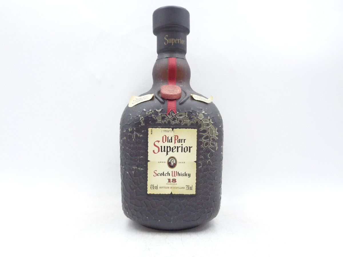 同梱不可 1円～Old Parr SUPERIOR 18年 オールドパー スペリオール