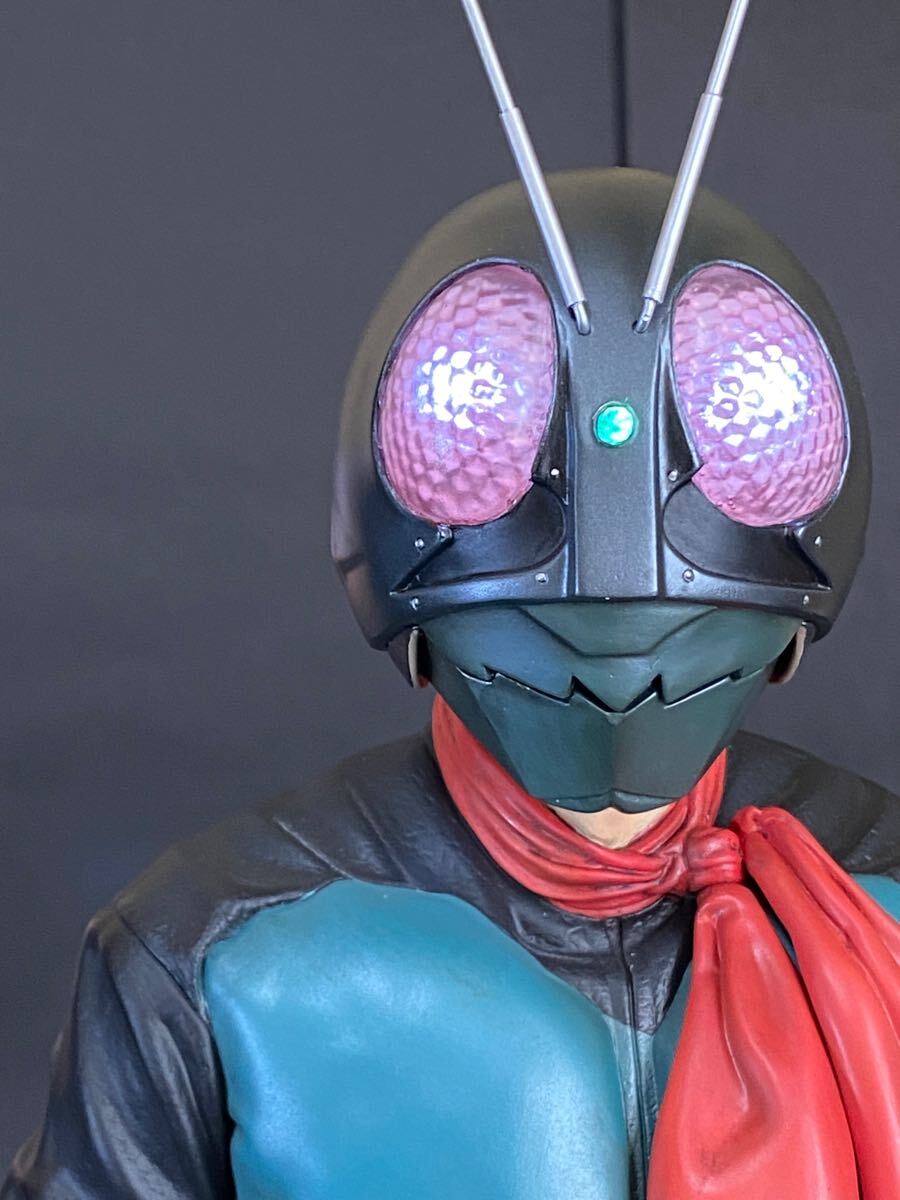 海洋堂 メガソフビ 仮面ライダー 旧1号 電飾改修完成品！ 検ビリケン
