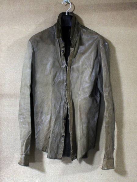 incarnation インカーネーション カーフレザーシャツ レッド(51N