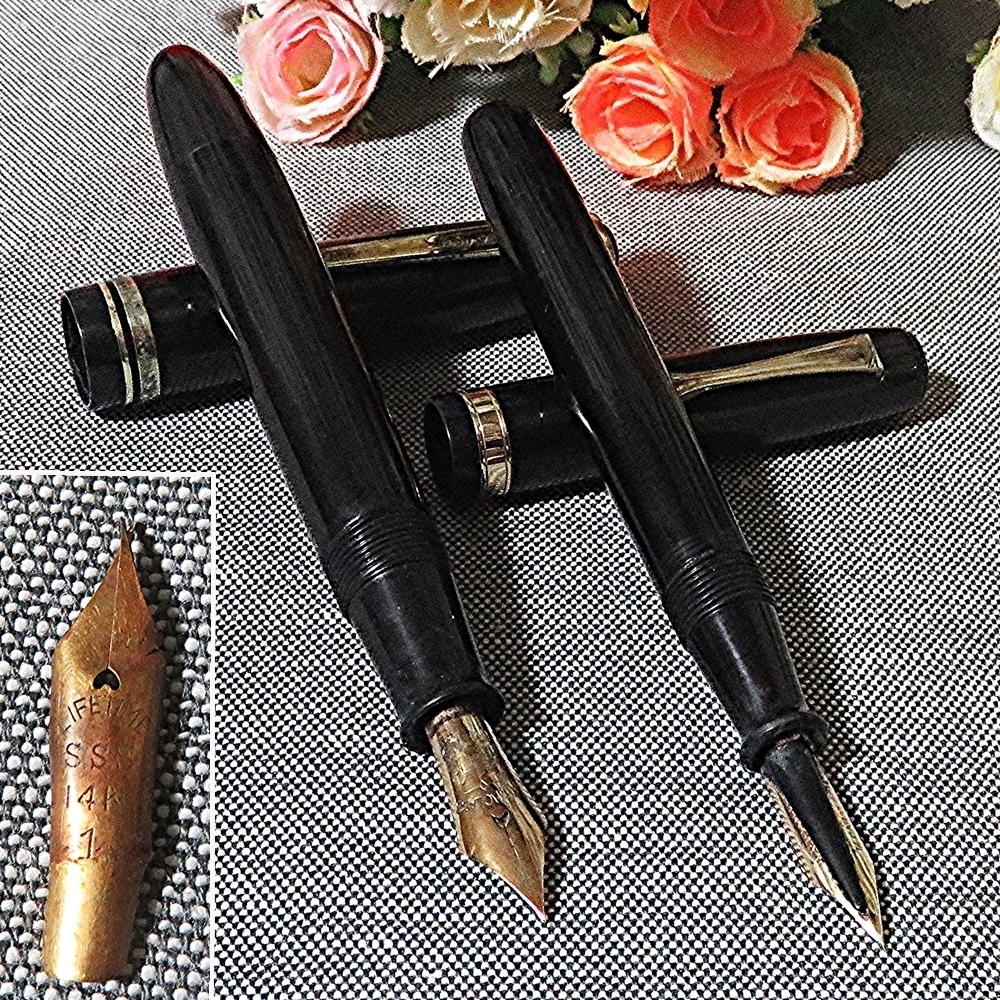 文房具・事務用品 S.S.S. サンエス スリーエス 14K 万年筆 戦前