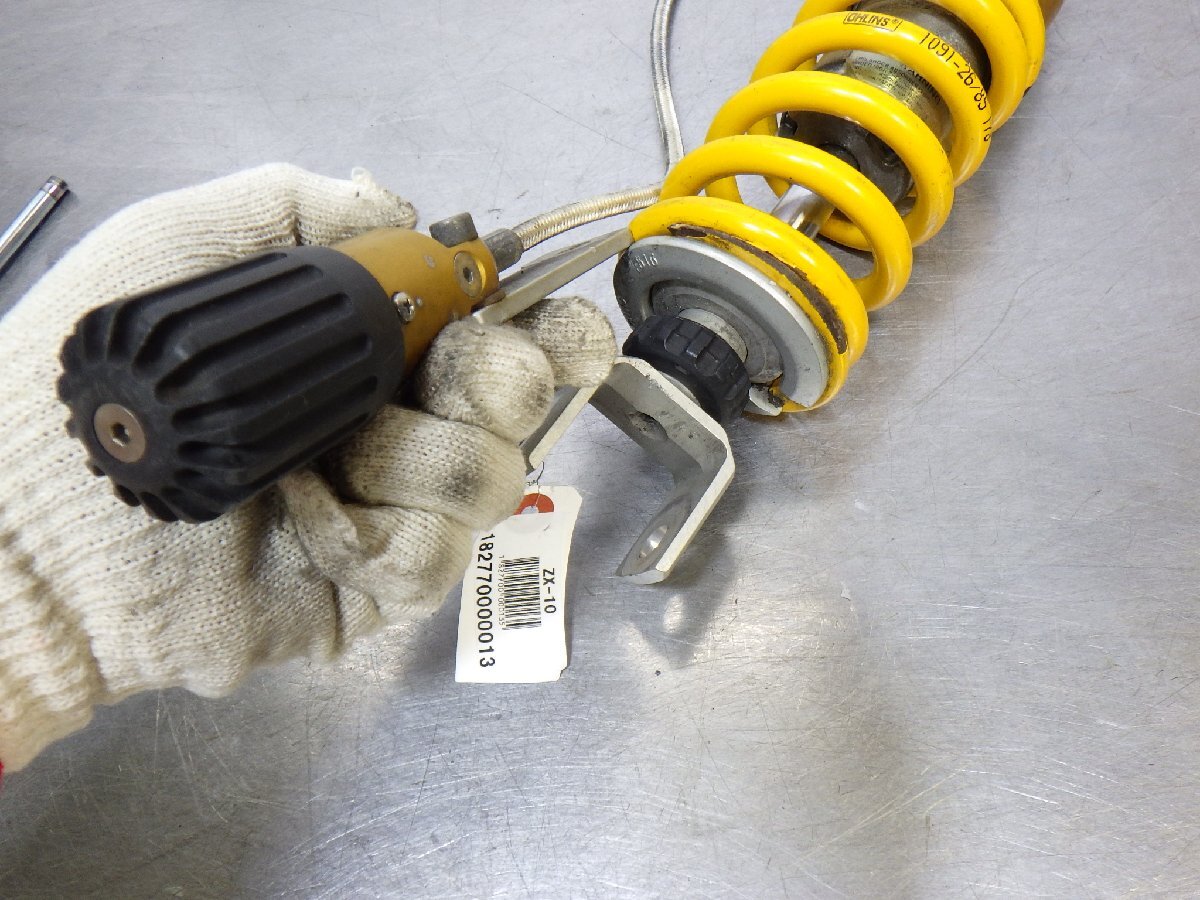 OHLINS 調整可能サスペンション ZX-10 OHLINS、オーリンズ 減衰圧調整付きリアサスペンション、良品