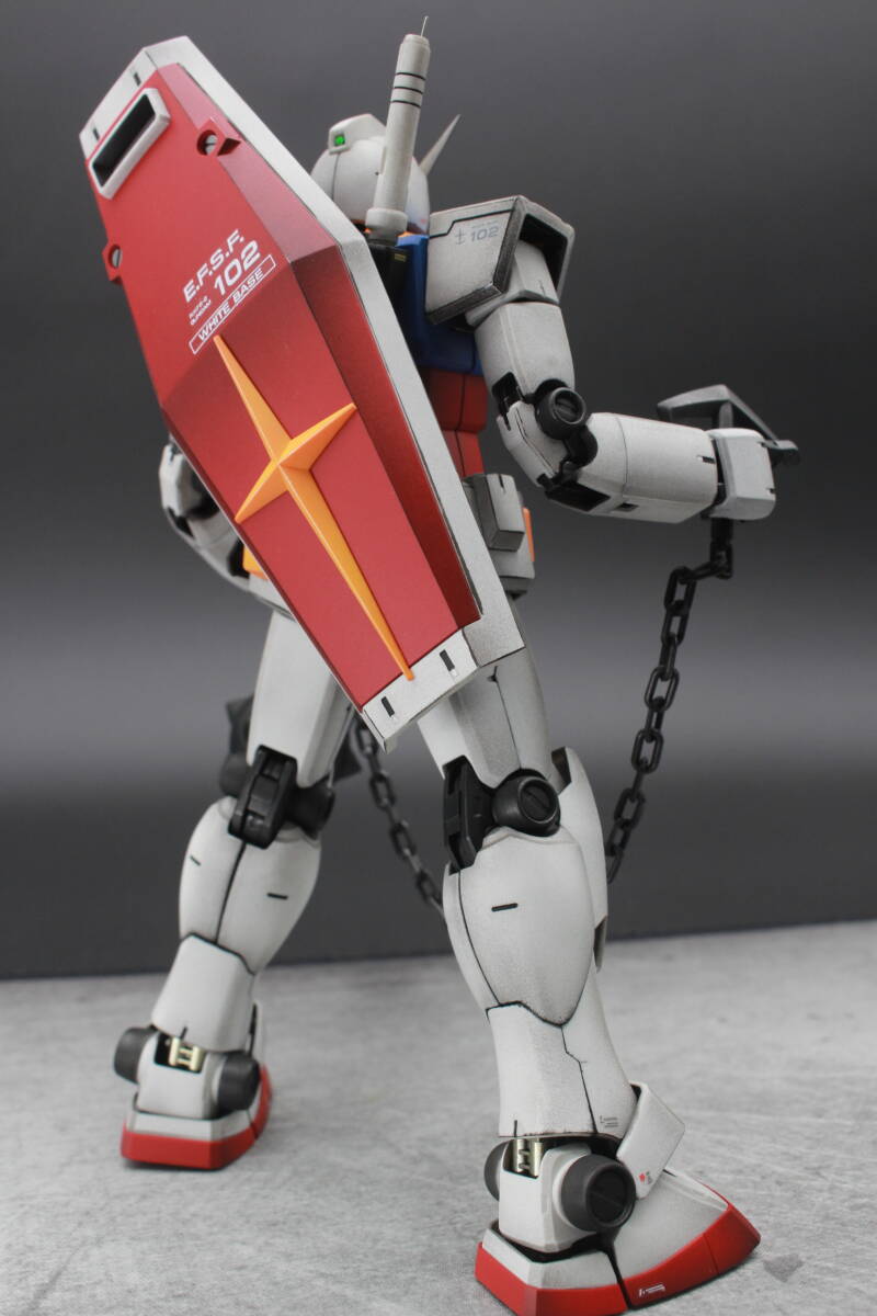ガンプラ MG RX-78-2 ガンダムVer.2.0 全塗装完成品ウェザリング