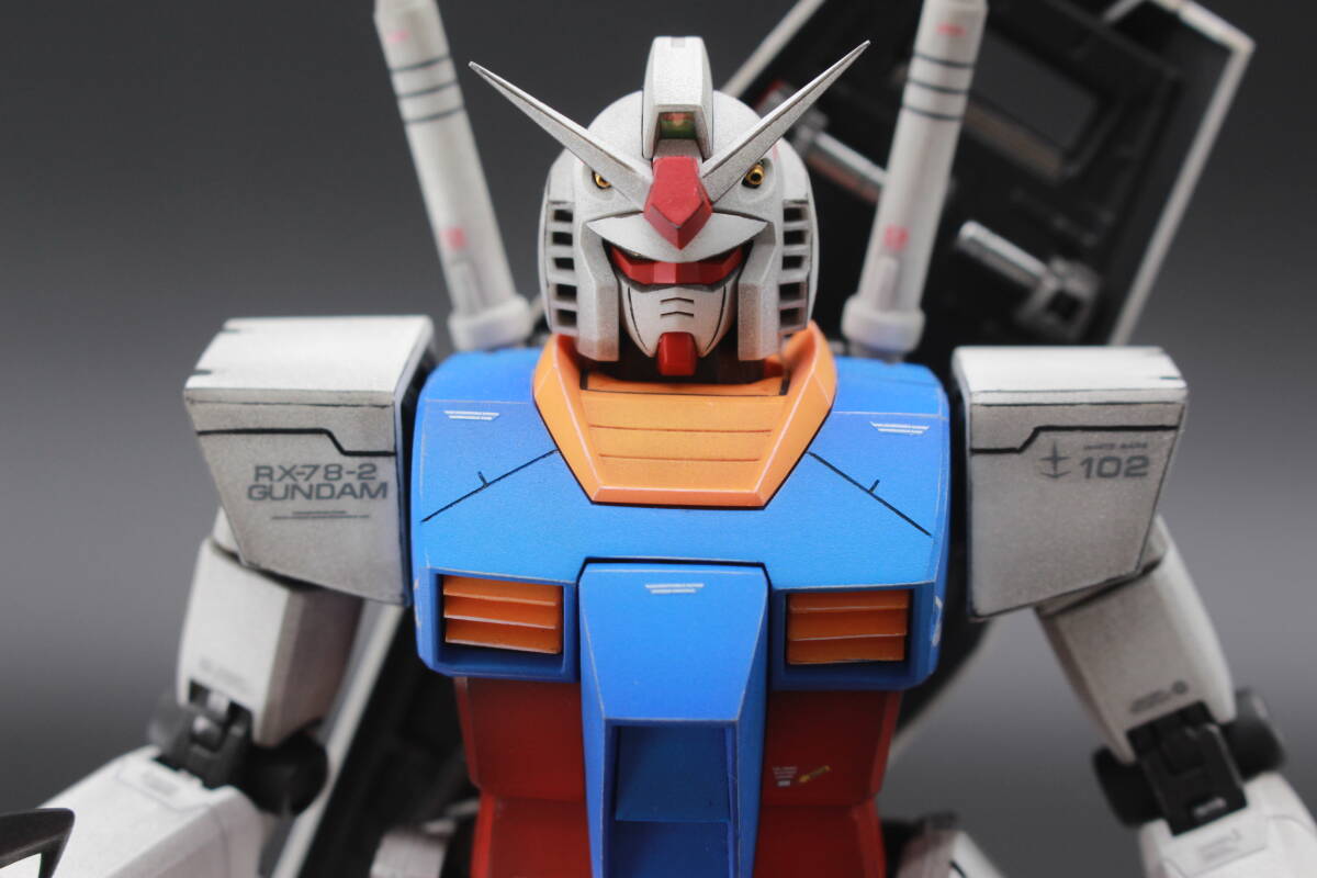 ガンプラ MG RX-78-2 ガンダムVer.2.0 全塗装完成品ウェザリング