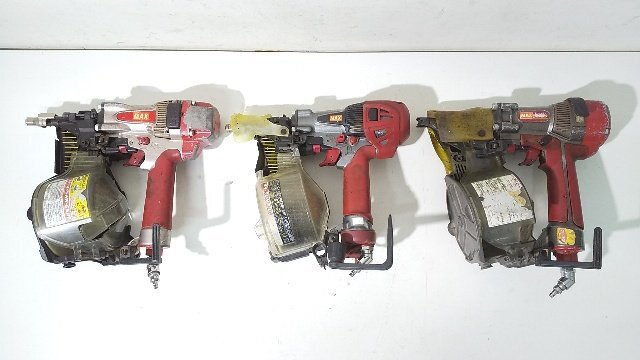 1円スタート！) MAX マックス 釘打ち機 釘打機 スーパーネイラ【3台