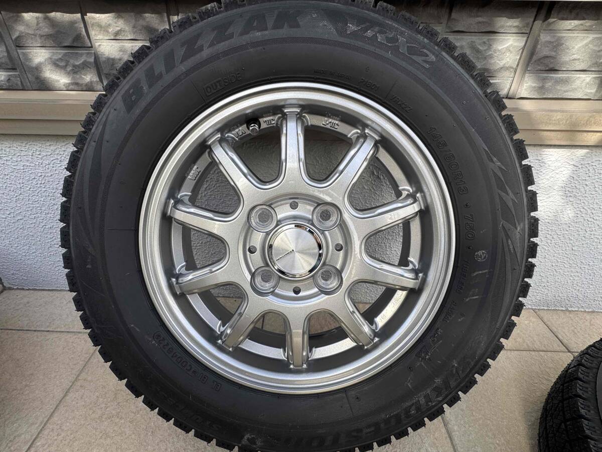 ブリザック◇VRX2◇ブリヂストン◇BRIDGESTONE◇VEMOTION◇13×4Ｊ PCD100 OFF45 4H ◇BLIZZAK◇VRX2◇145/80R13 ブリヂストン BLIZZAK VRX2 2022年 日本製 23～24年