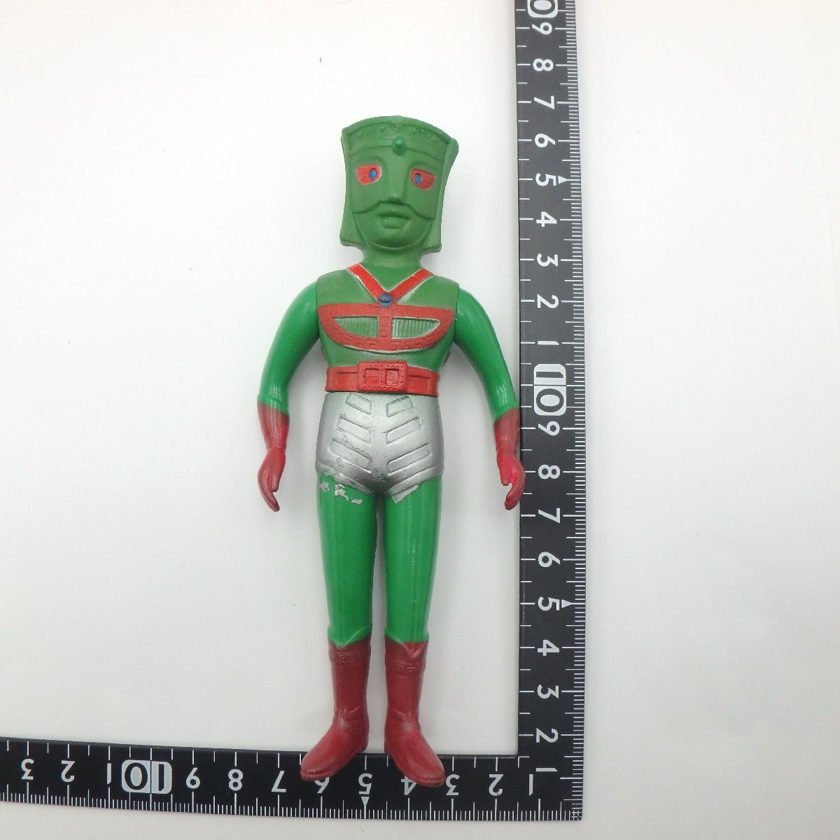 70年代当時 グリーンマン ウッド ミドルサイズ 15cm ソフビ ☆ウッド グリーンマン ソフビ人形 行け！グリーンマン / ホビー