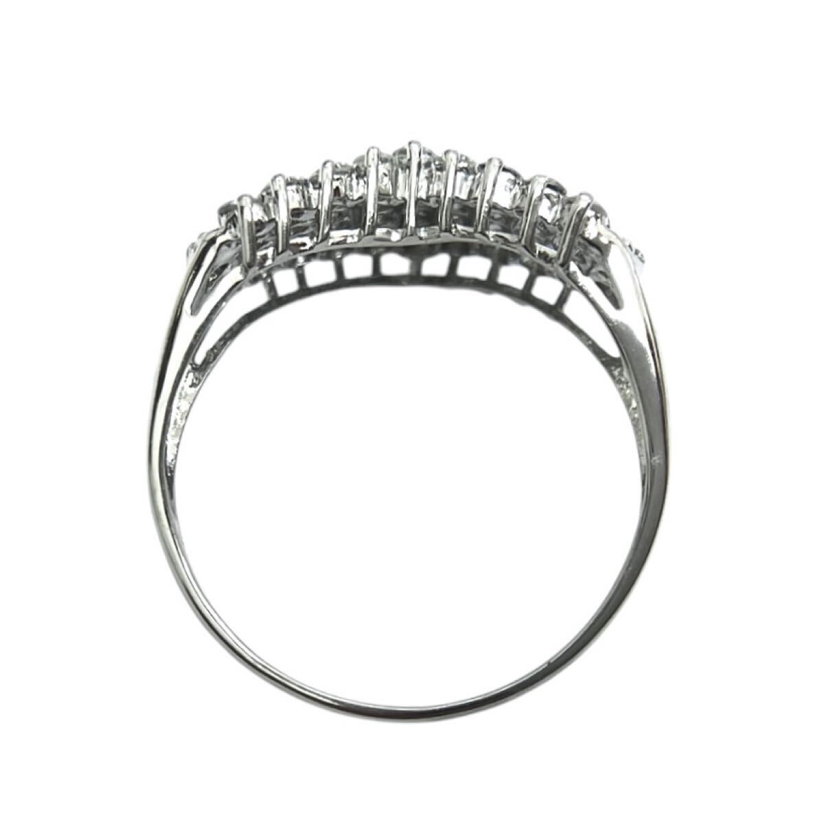 Pt900 ダイヤ1.12ct V字リング 15号(プラチナ台)｜売買されたオークション