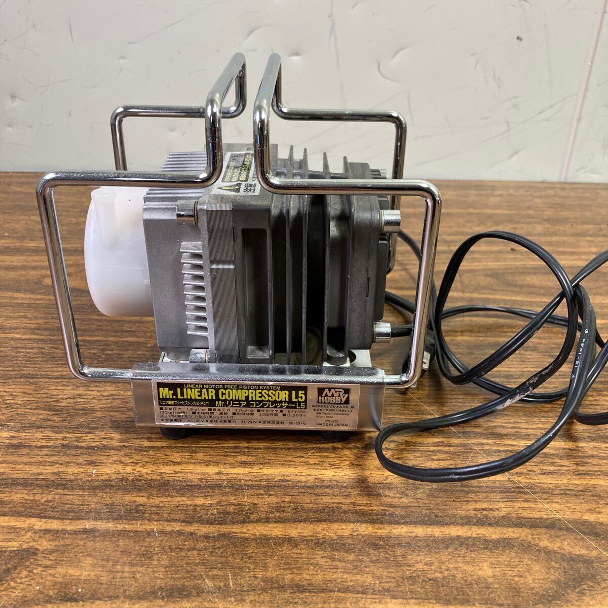 クレオス　L5 コンプレッサー　動作確認済み クレオス L5 コンプレッサー 動作確認済み Mr.リニアコンプレッサーL5