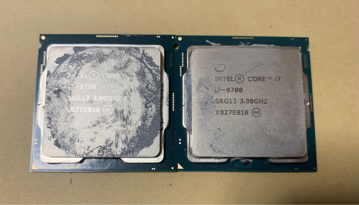 Intel Core i7-9700 CPU 本体 2個セット① 最終値下げ CPU Intel i7 9700 2個 CPU intel core 【公式通販】