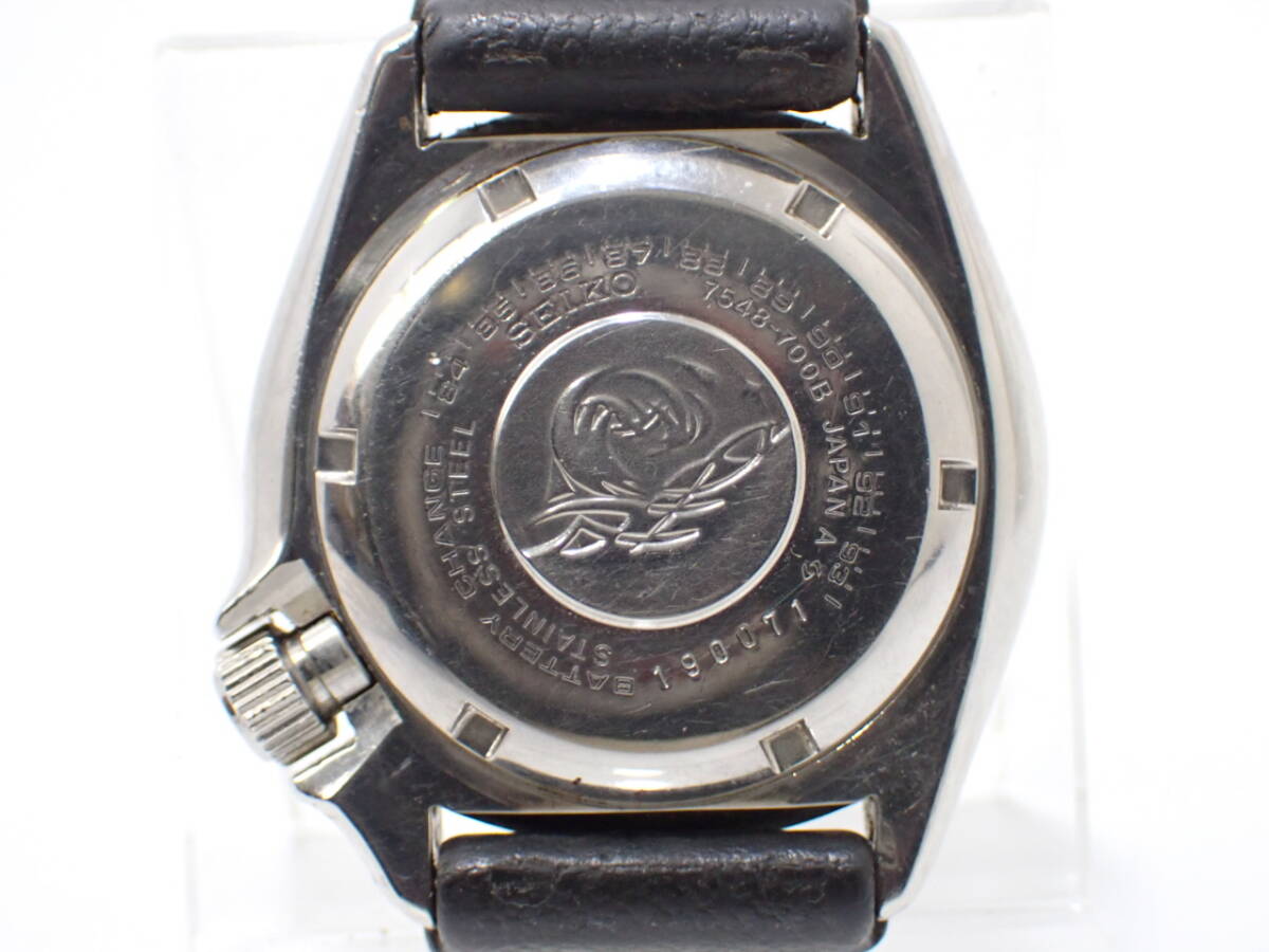 稼働品 1円～☆SEIKO セイコー QZ メンズ腕時計 ダイバー 150 7548 