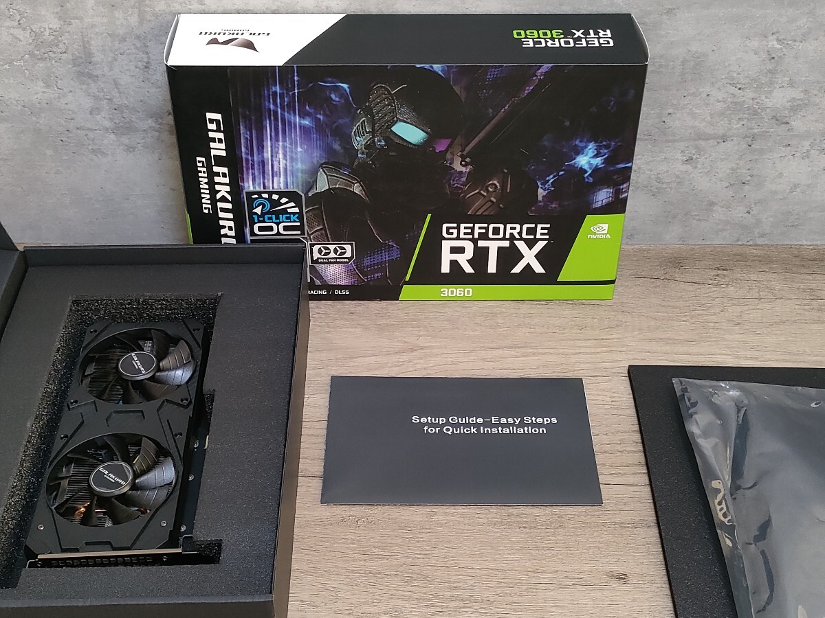 NVIDIA 玄人志向 GeForce RTX3060 12GB GALAKURO GAMING OC