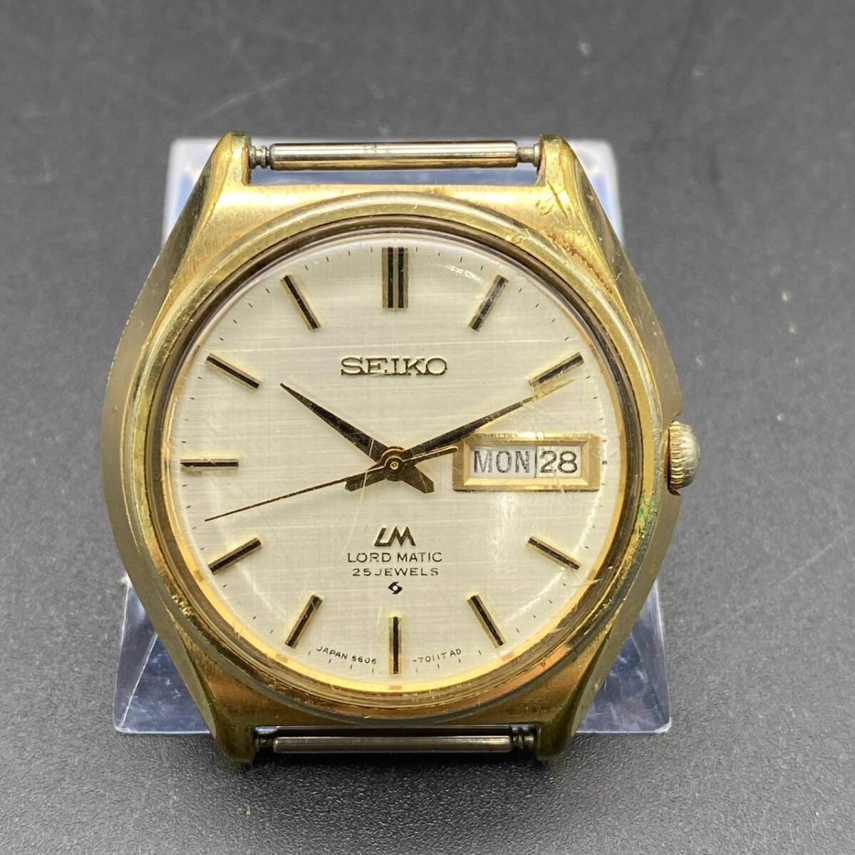 SEIKO時計 セイコー5606-7010 メンズ 自動巻き 稼働品 ◇ SEIKO セイコー LORD MATIC ロードマチック 5606-7010 LM 自動巻き