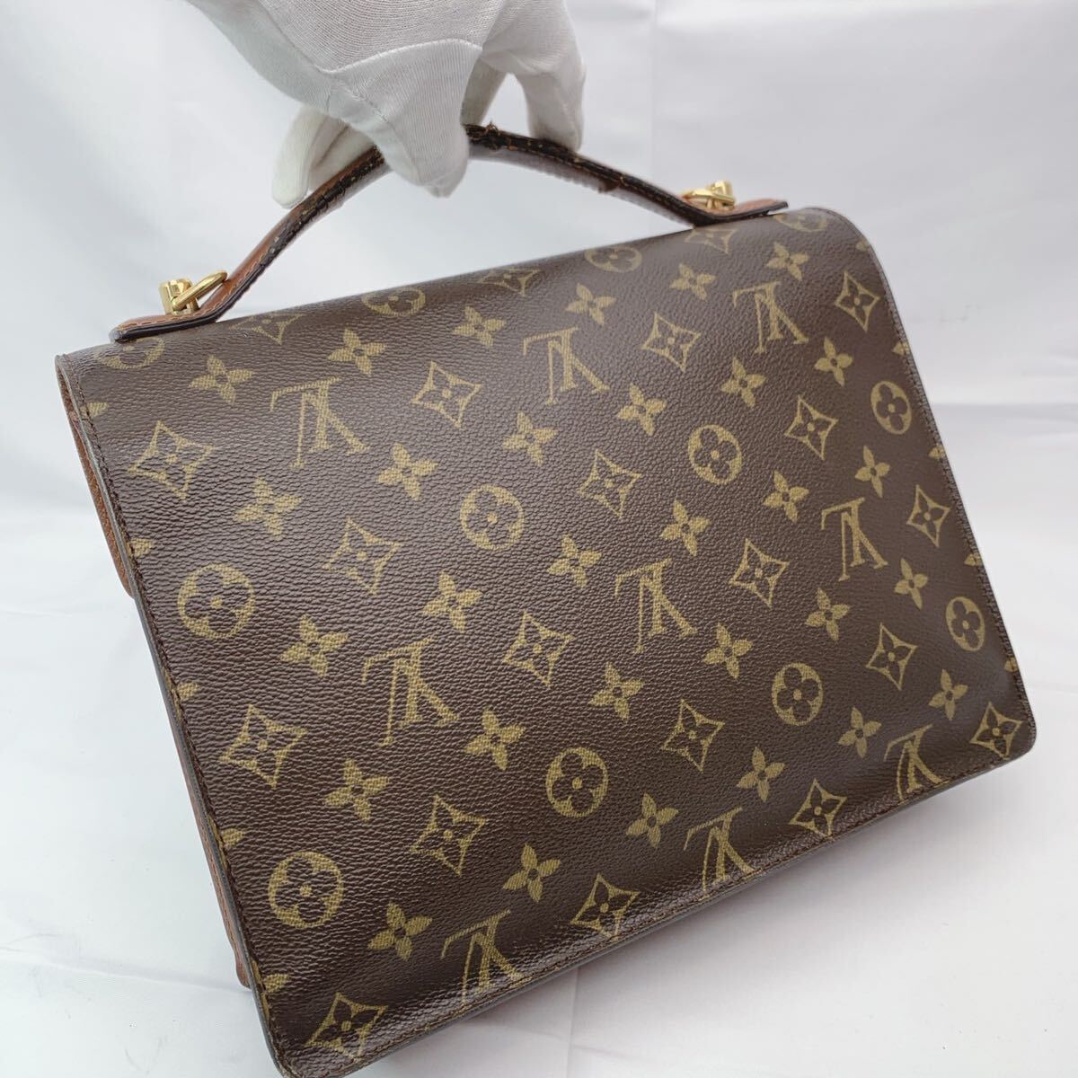 k41 ルイヴィトン LOUIS VUITTON ビジネスバッグ モンソー モノグラム 