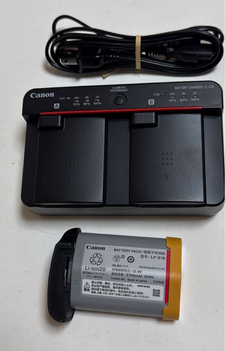CANONキヤノン純正バッテリーLP-E19、チャージャーLC-E19 【公式通販】