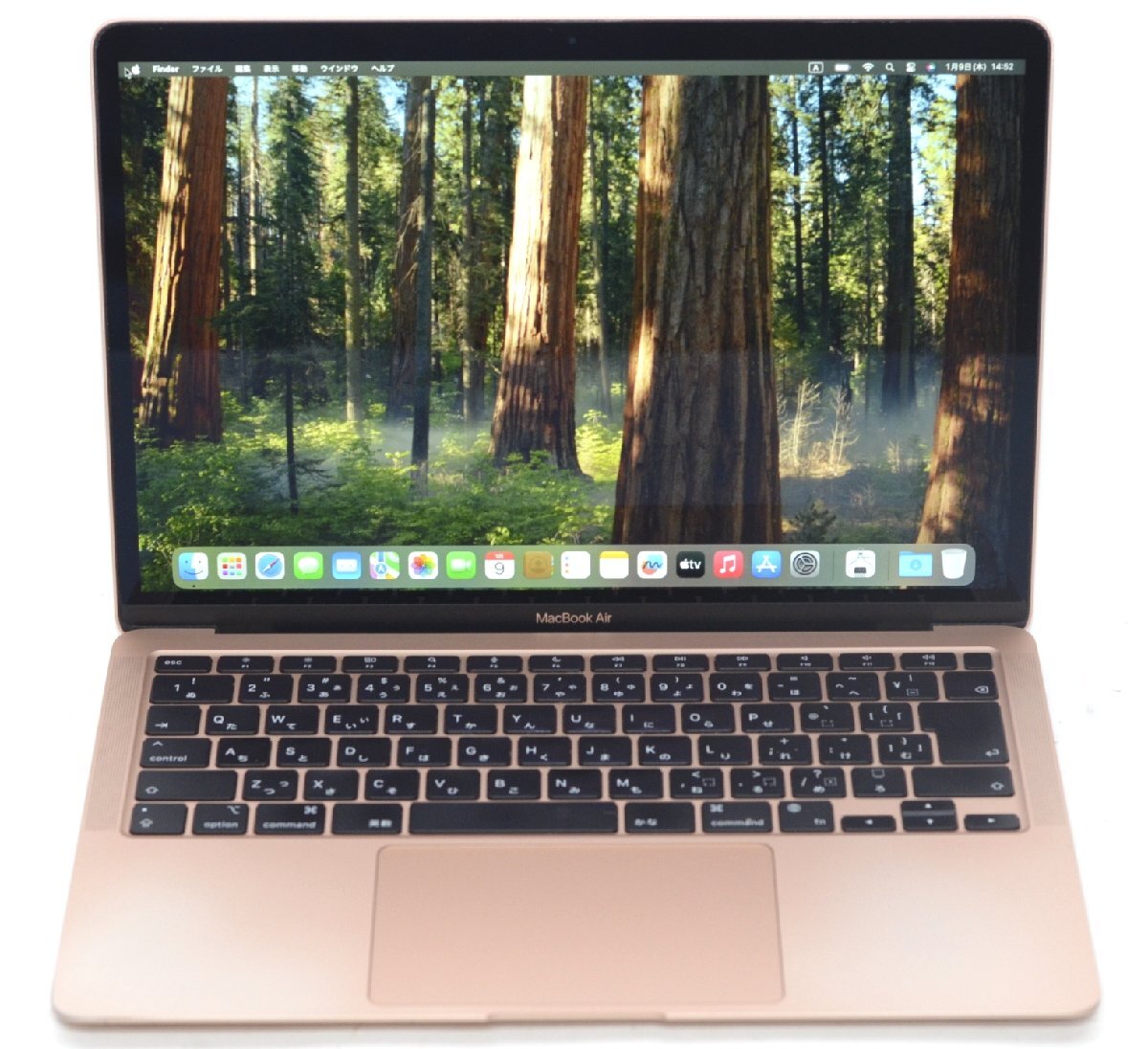 1円～ジャンク品 MacBook Air (M1， 2020) ゴールド MGNE3J/A 8CPU