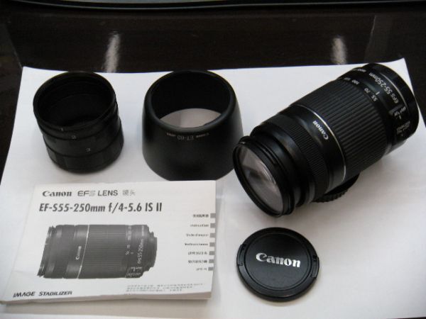 ☆キャノン/Canon ZOOM EF-S 55-250mm 1:4-5.6 IS Ⅱ/レンズ/希少/美