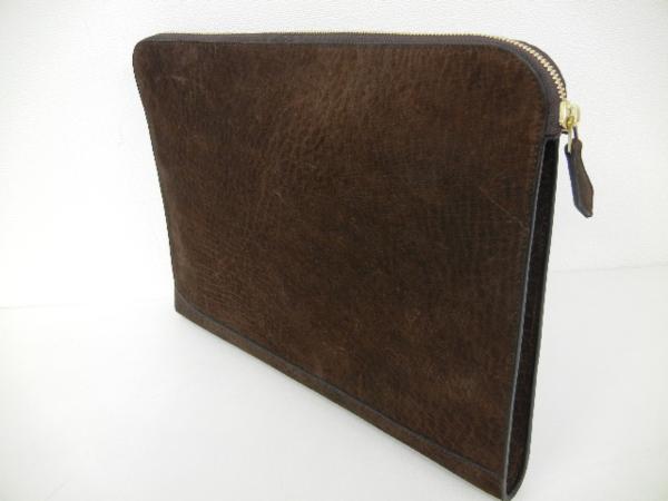 g796 Cisei ドキュメントケース レザー 濃茶系 中古・美品 【公式通販】