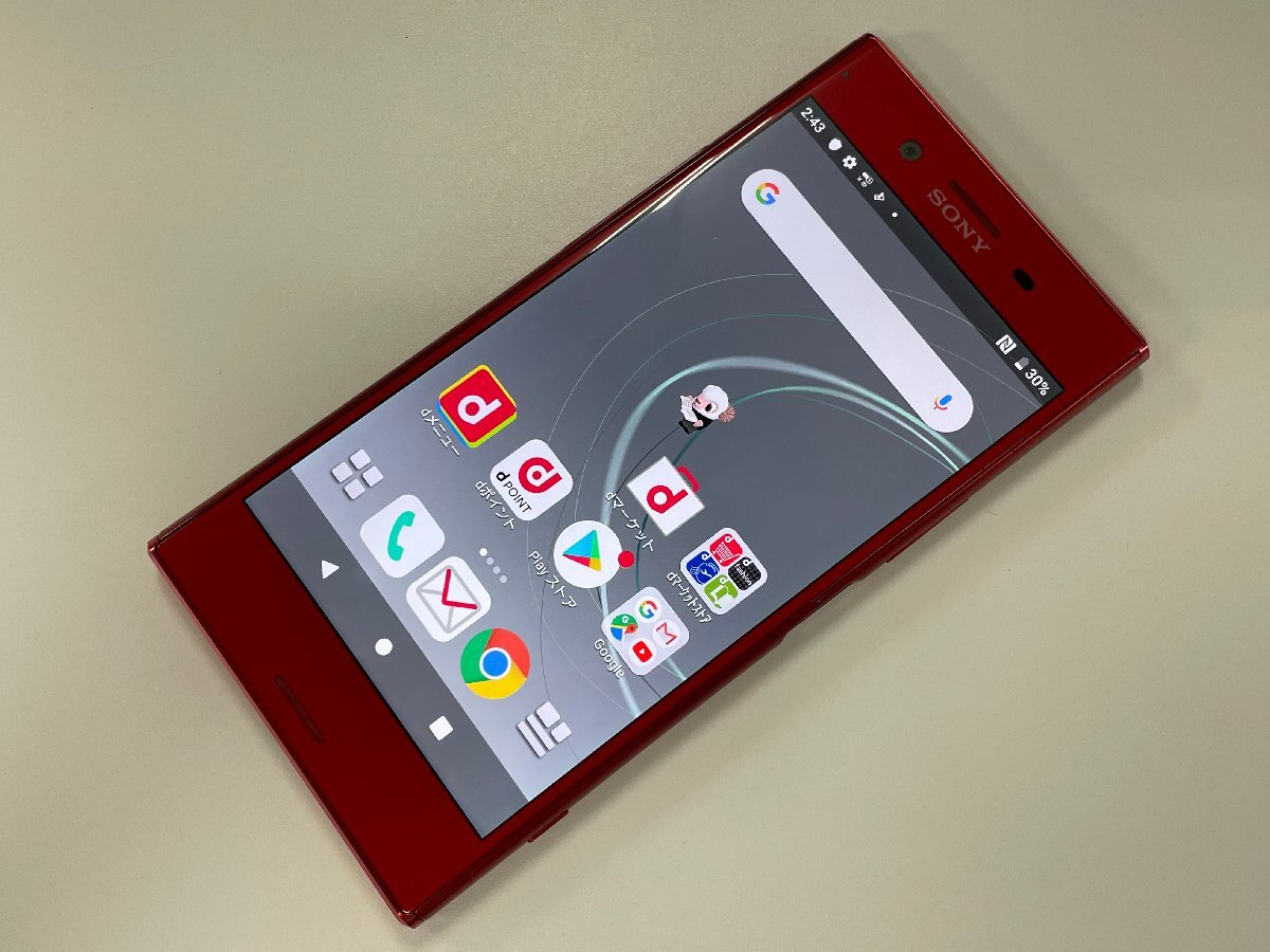 docomo SONY Xperia XZ Premium SO-04J Rosso SIMロック解除済 ジャンク
