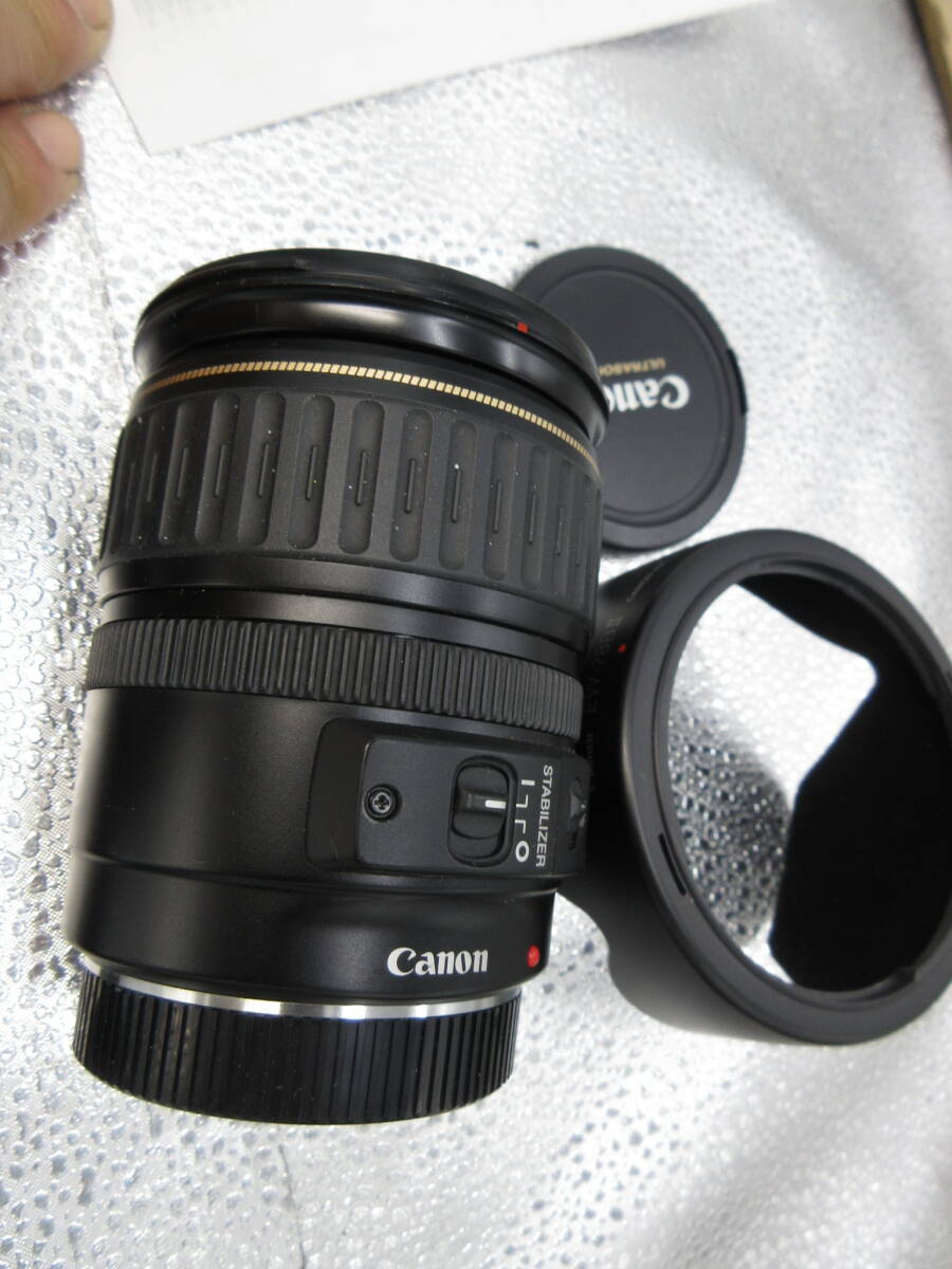 ジャンク Canon EF 28-135mm 3.5-5.6 IS フード付きレンズ(キヤノン