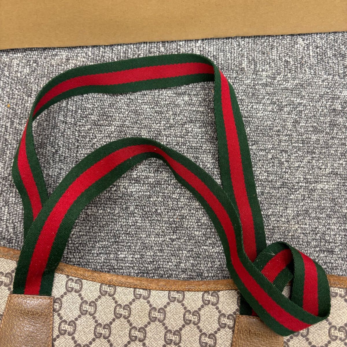 53◎1円スタート◎ GUCCI グッチ グッチプラス トートバッグ オールド