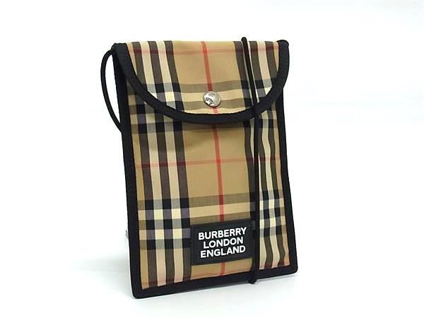 BURBERRY（バーバリー） 極 美品 ノバチェック 柄 キャンバス レザー 