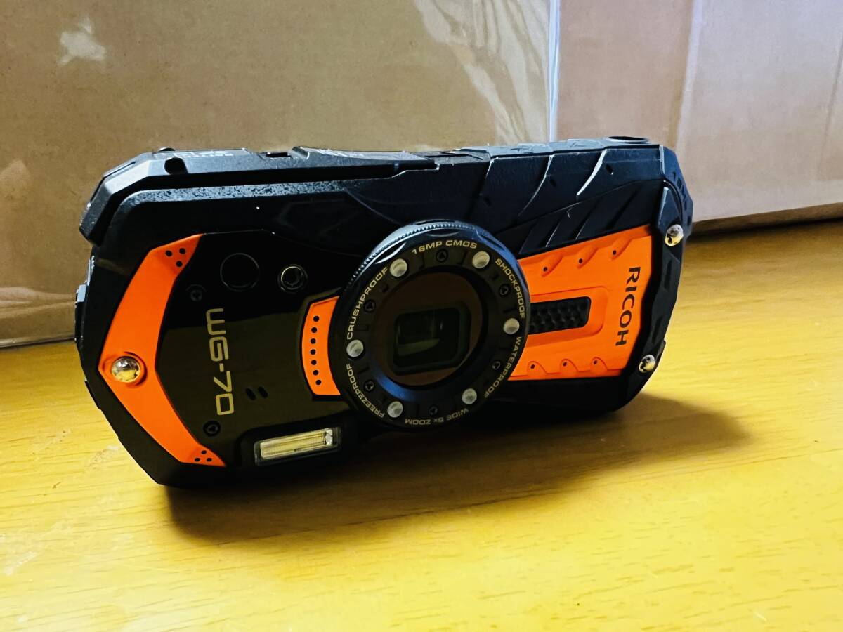 WG-70 RICOH オレンジ 公式通販 リコー リコー本格防水デジタルカメラ 
