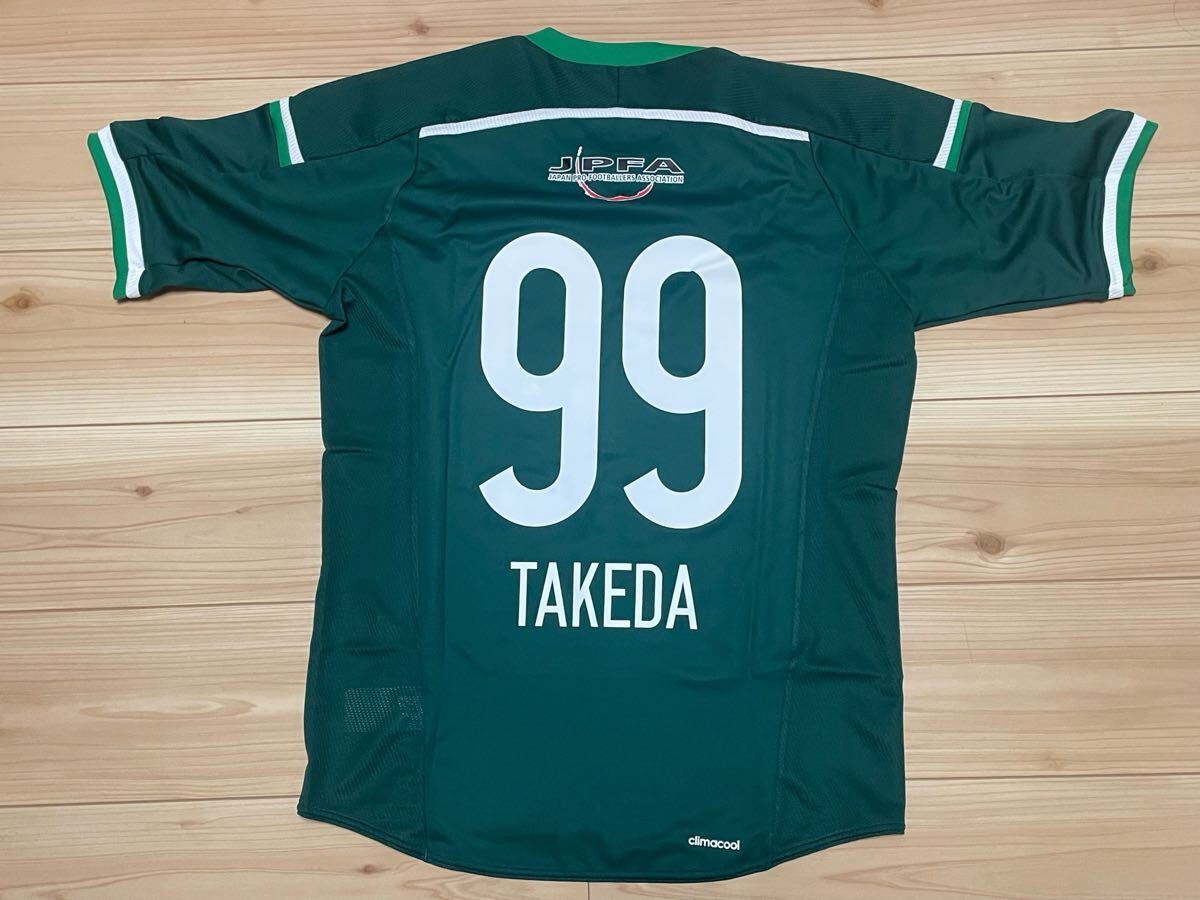 2014年 チャリティーサッカー 撮影用支給ユニフォーム 武田修宏直筆 