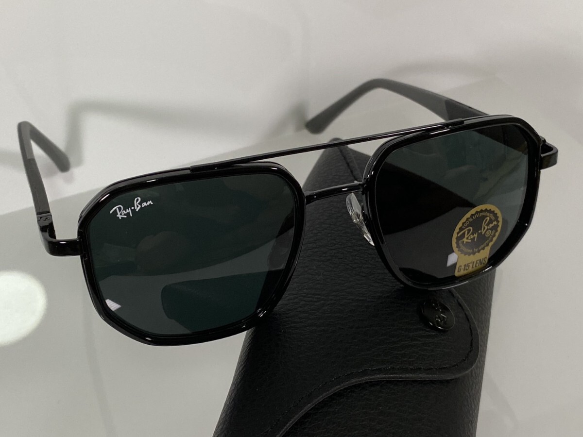 Ray-Ban サングラス ダブルブリッジ ブラック 専用ケース付 【公式通販】