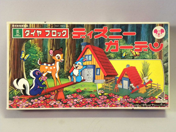 1960年代 河田 ダイヤブロック ディズニーガーデン 新品 バンビ
