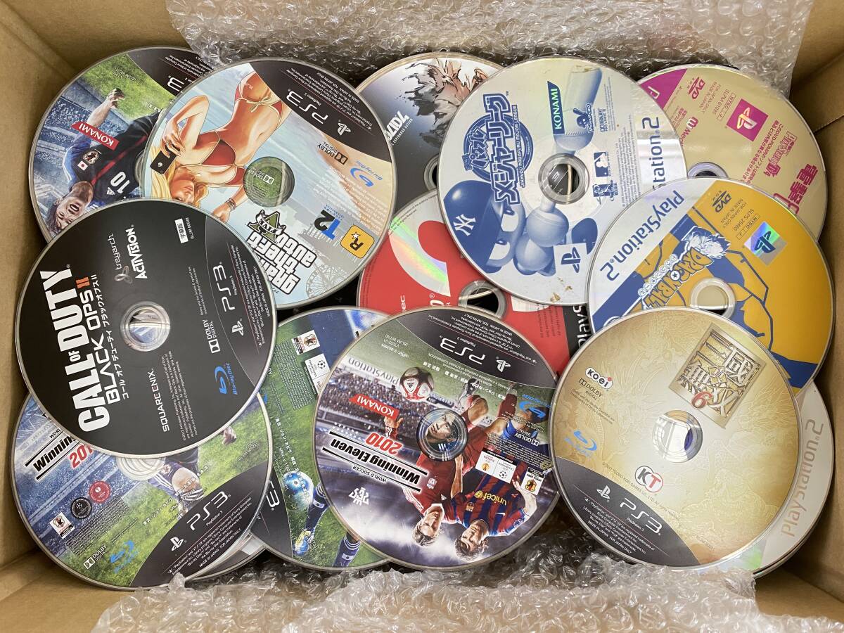 WiiU/Wii/PS3/PS2/PSなど ソフト ディスクのみ 約300枚 大量 まとめ