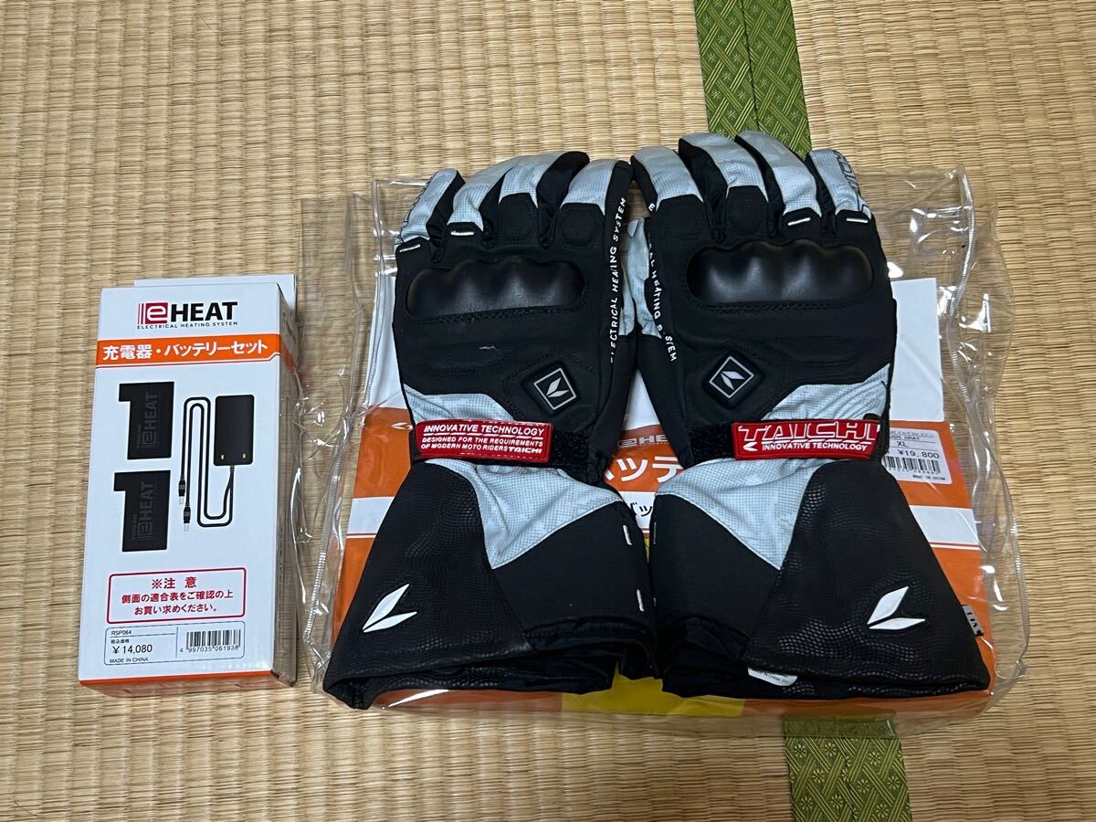 新品未使用品】 RSタイチ RS TAICHI 電熱グローブ 専用バッテリー&充電