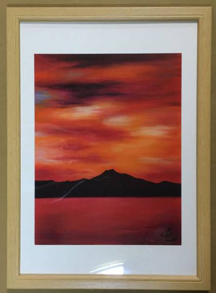 山下 清 画 [ ロンドンのタワーブリッジ ] 肉筆 油彩 額装
