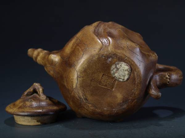 古民家整理品 中国清時代在銘 朱泥急須 貴重※激安骨董品 N0582A3-3