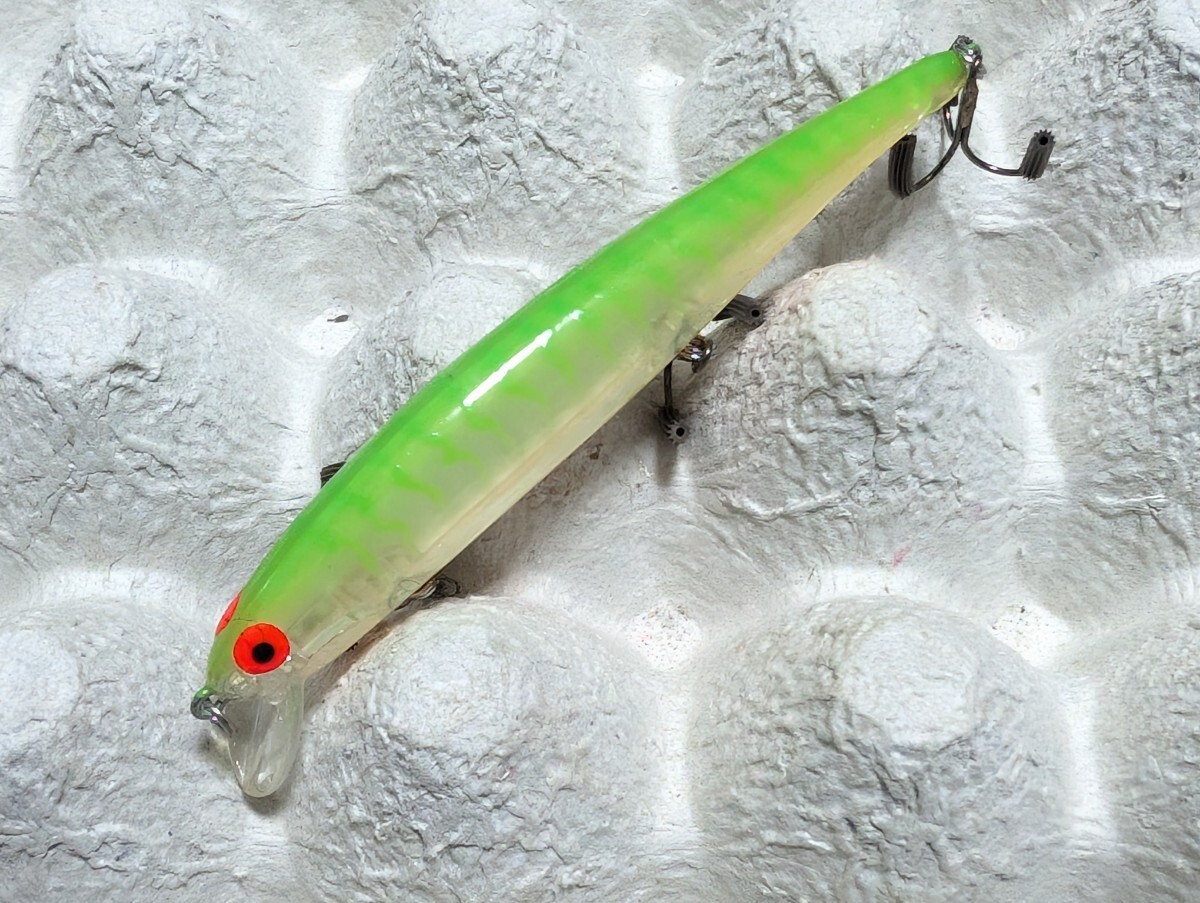 ボーマー・夜光板入り・エイト環・クリア素材【ロングＡ １５Ａ】４1/2inch・１/２oz.：グリーンタイガー/グロー/オレンジベリー_5