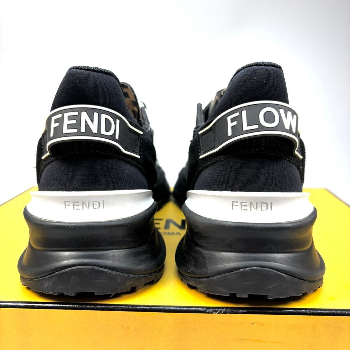 FENDI FLOW フェンディ スニーカー ジッパー 7 26cm メンズ 靴 