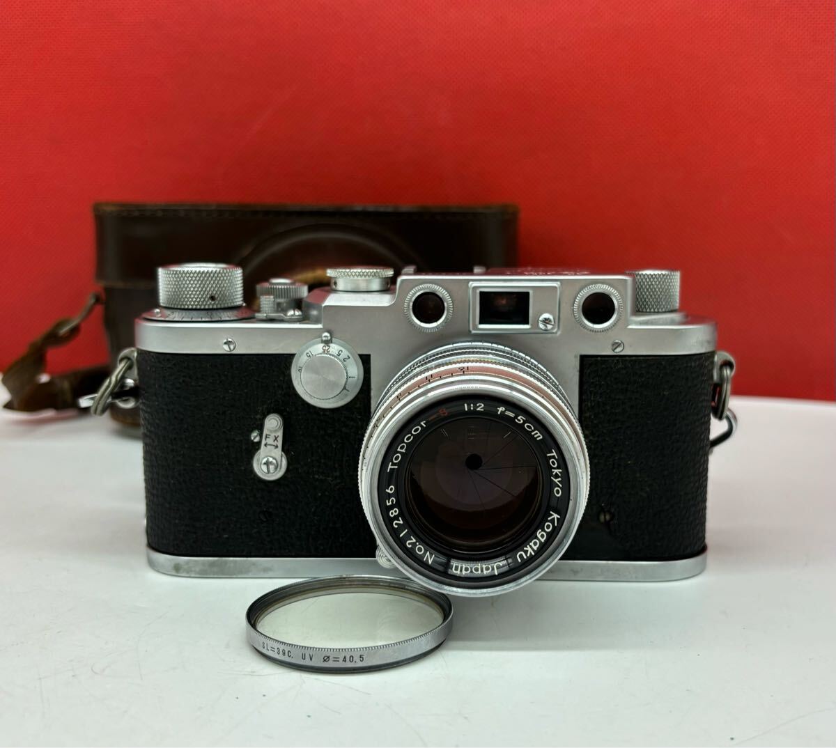 Leotax F フィルムカメラ レンジファインダー ボディ Topcor-S F2 5cm