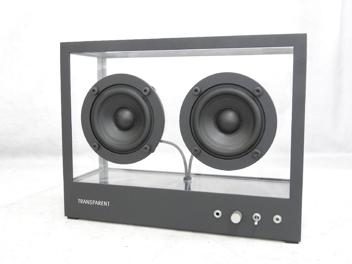 B】TRANSPARENT SMALL TRANSPARENT SPEAKER スピーカーペア