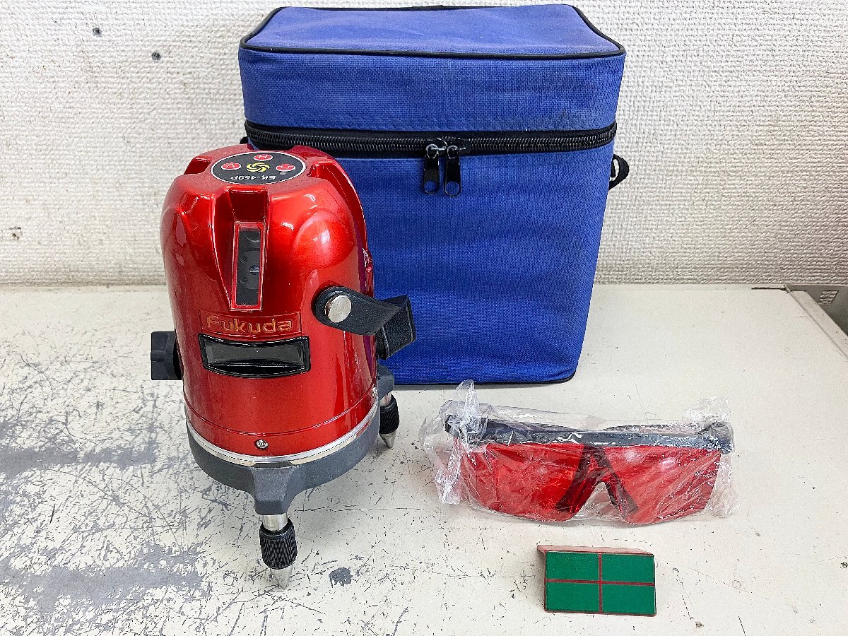 ☆中古☆フクダ Fukuda 5ラインレーザー墨出し器 EK-459P 本体 L型 