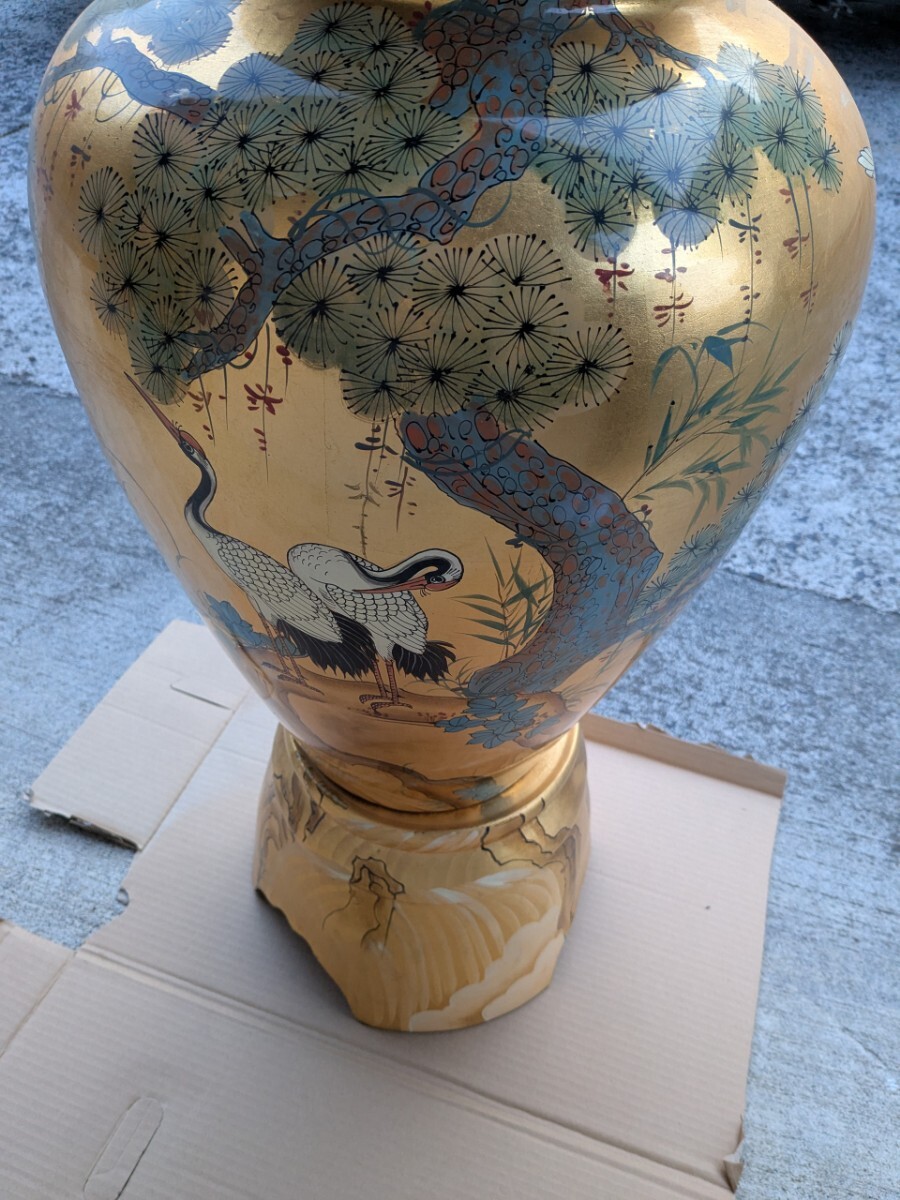 沈香壺 有田焼 ? 特大 飾壺 特大沈香壺 検)飾壷 特大約70cm 色絵美人