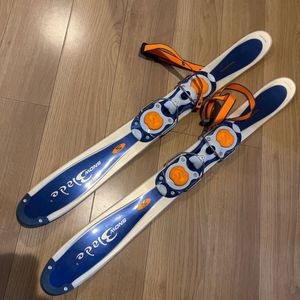 【スノーブレード　 SALOMON サロモン　ショートスキー スキー板　ブルー×オレンジ】黒