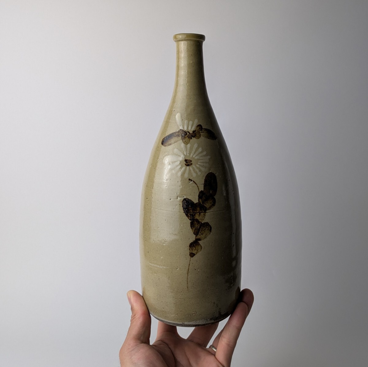 徳利、花瓶時代物 徳利□琉球南蛮焼花生 荒磯 鬼ノ腕徳利(タワカサー) 壺屋