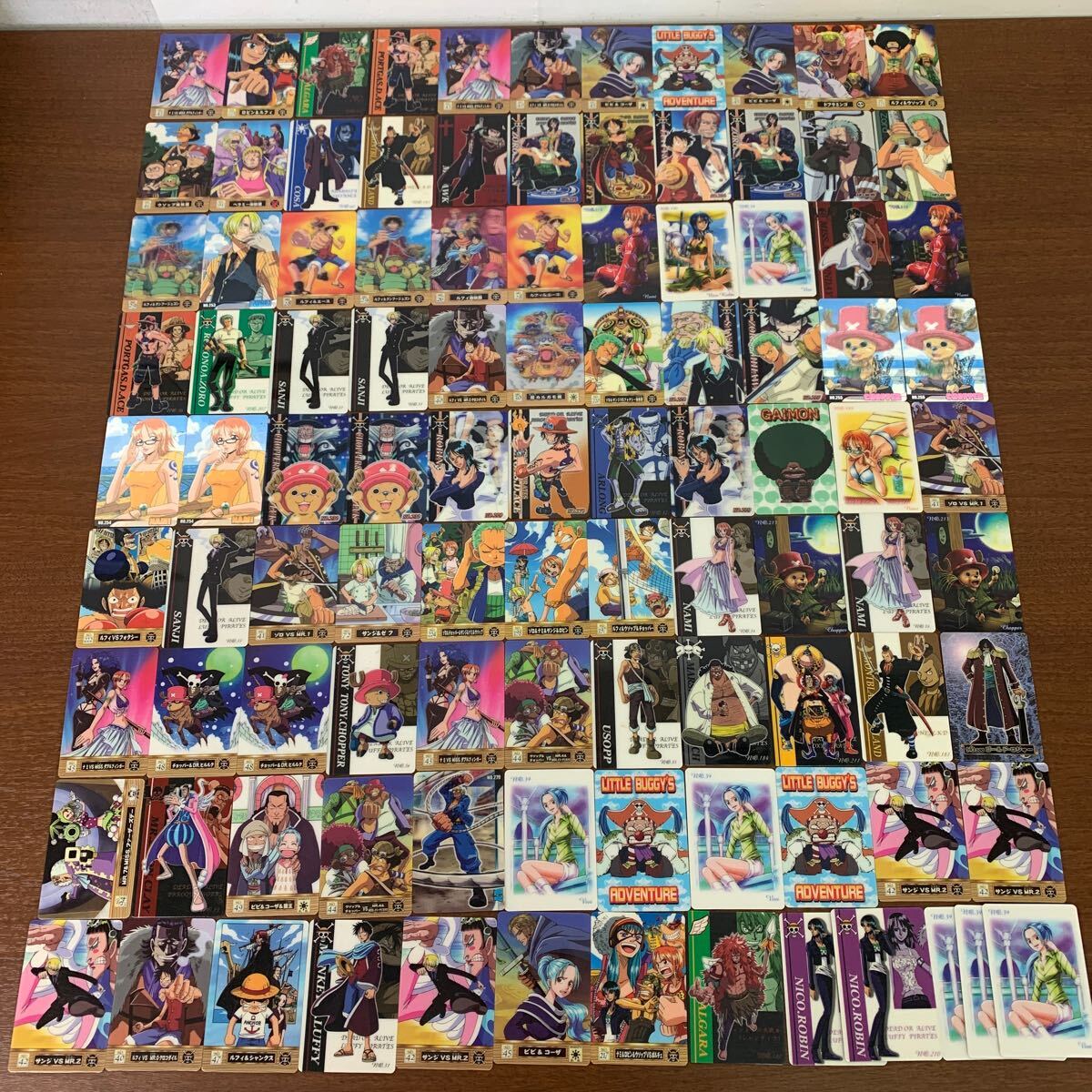 ワンピース 海賊王グミ カード 100枚 まとめ売り 重複なし ONE PIECE ワンピース 海賊王グミ カード 約100枚 まとめ売り 【公式通販】