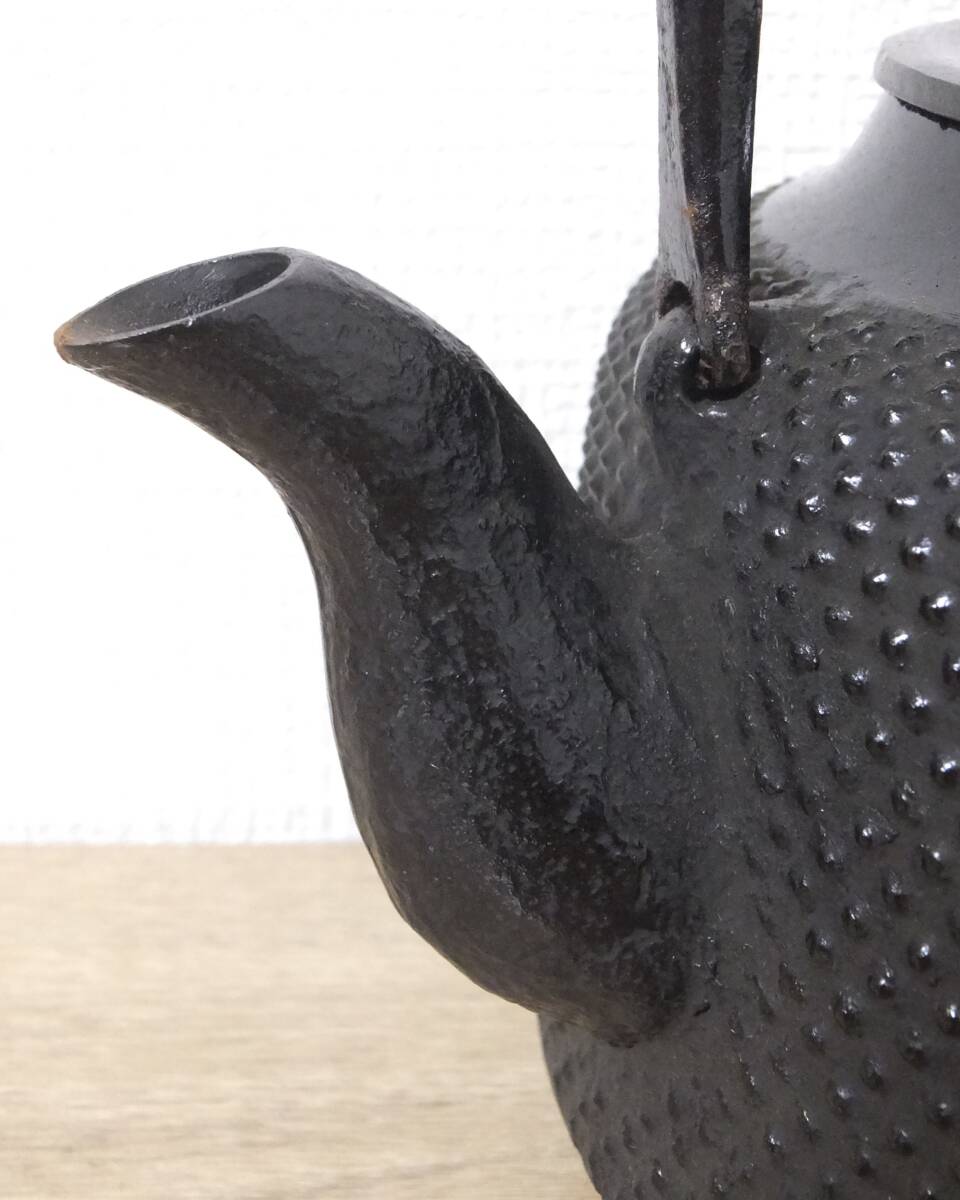 未使用品 南部盛栄堂 南部鉄器 南部鉄瓶 万代 あられ 1.8L 伝統工芸品