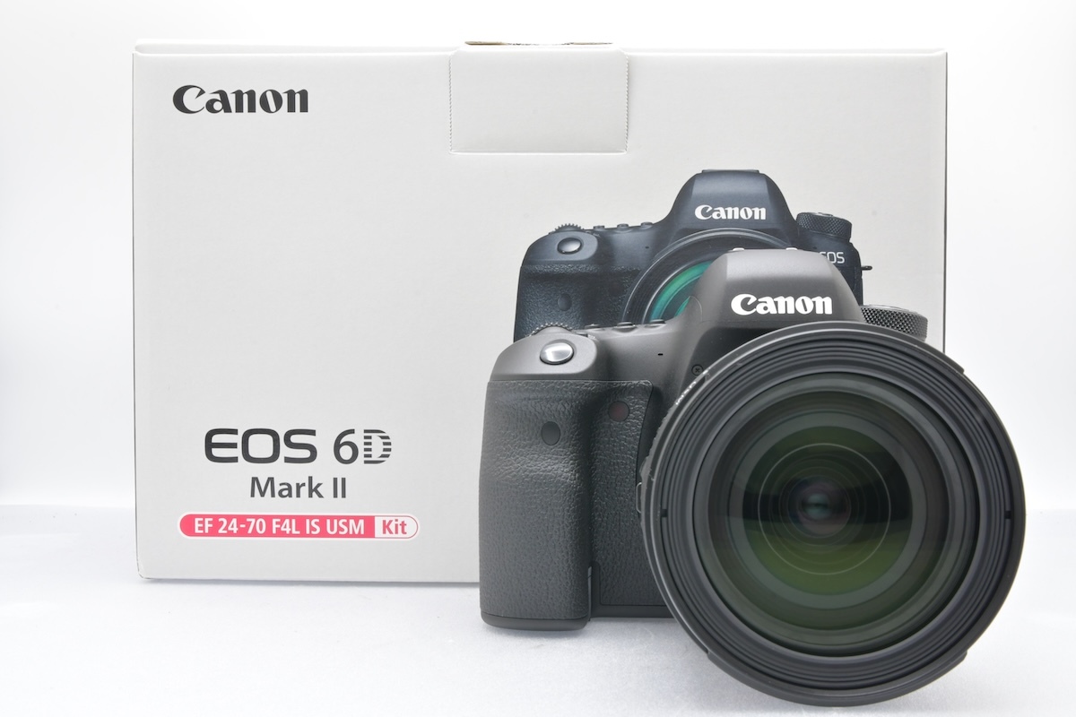 未使用 Canon EOS6D Mark II + ZOOM LENS EF 24-70mm F4 L IS USM キット キヤノン デジタル一眼レフカメラ ■31601_1
