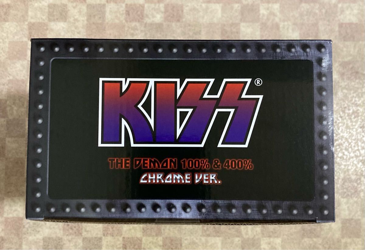 400%のみ ベアブリック KISS THE DEMON CHROME Ver. 2023年 MEDICOM 