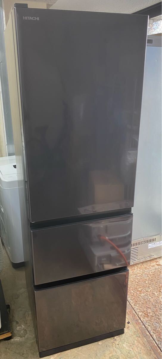 日立 HITACHI R-V32VL ノンフロン冷凍冷蔵庫 315L 2021年製 中古 動作