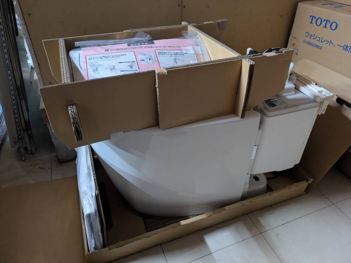 【未使用】 TOTO NJ1W CES9210W TCF9210W + CS321B #NW1 ホワイト ウォシュレット一体型便器 自動洗浄 スティックリモコン _3